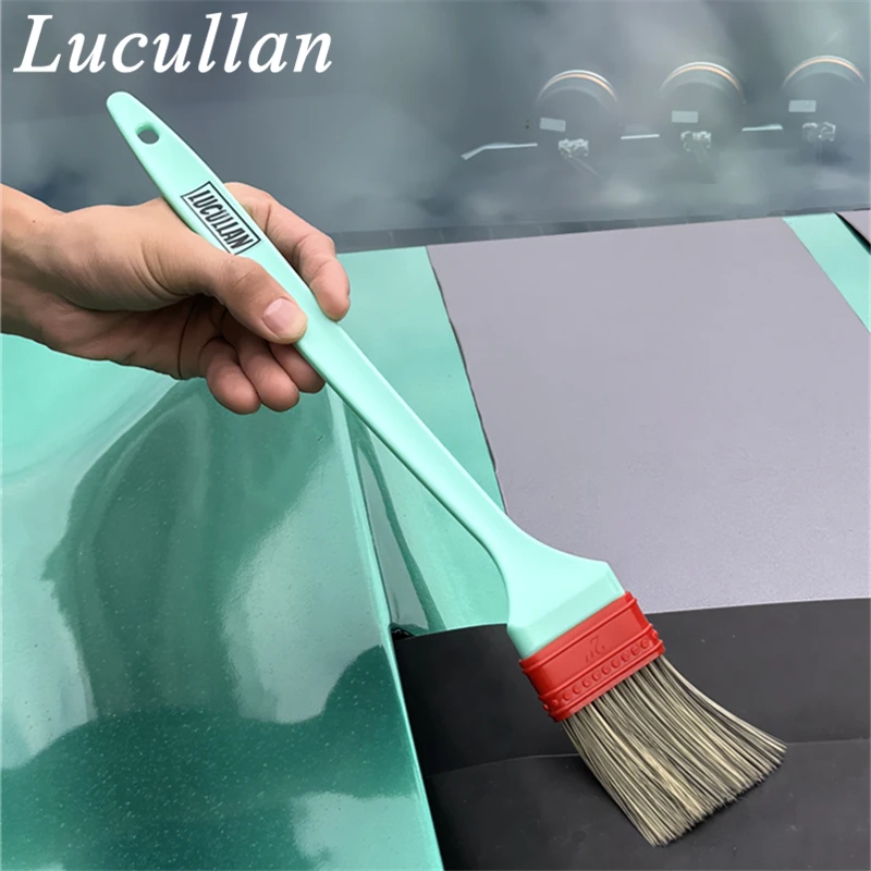 Lucullan New Launch Car Detailing Tools For Exterior Car Cowl Windshield Trunk Groove Cleaning Brush