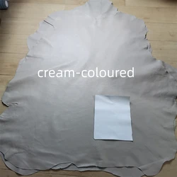 0.5mm Beige Sheepskin. First Layer Leather. Real Leather Fabric. Sheepskin. For Repairing Clothes. Full-Sheet Cutting