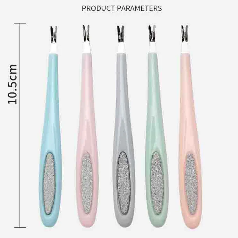 Strumento per unghie 2 in 1 con lima per carta vetrata affilata: abrasivo di alta qualità per lucidatura rapida, indolore e lucentezza ideale in movimento