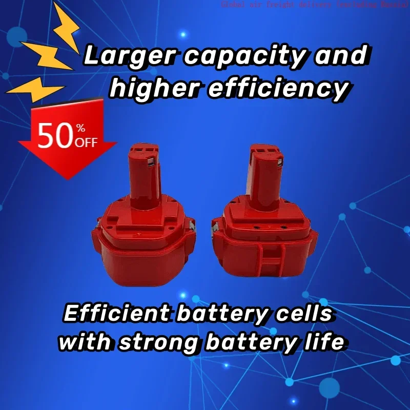 

Suitable for Makita 14.4V-12V high-capacity nickel hydrogen cadmium tool battery compatible with 6233D 1420 PA14 1051D 6233D,etc