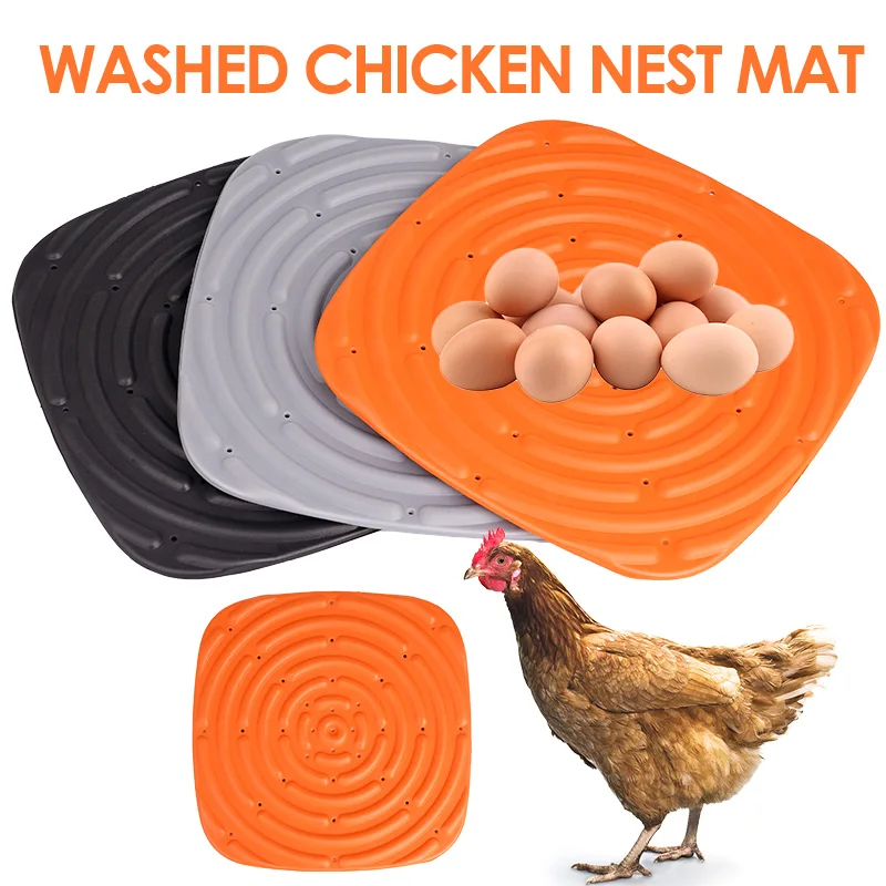 4Pcs Chicken Cooping Mat Washable Chicken Nesting Pads Durable Healthy Coops Bedding For Laying Eggs Prevents Cracked Egg