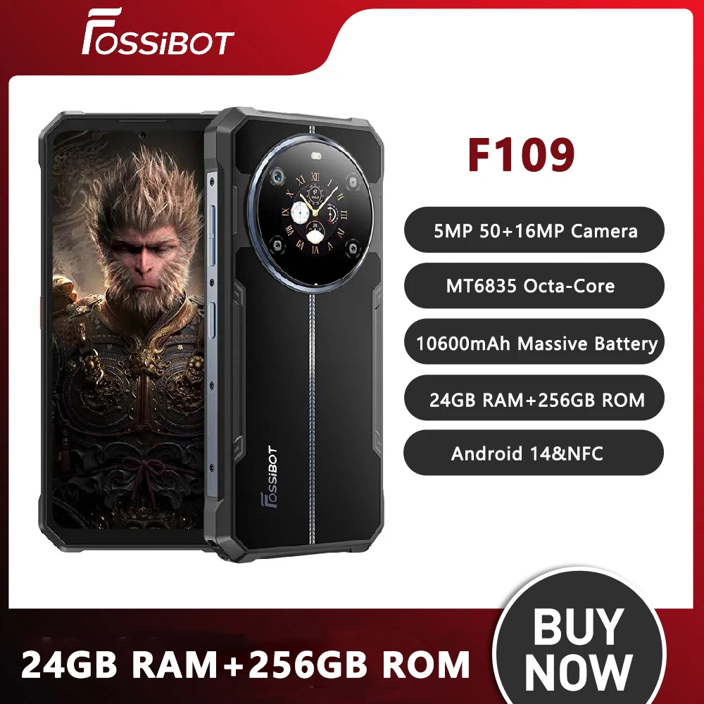 FOSSIBOT F109 Rugged Phone 10600mAh 6.745\