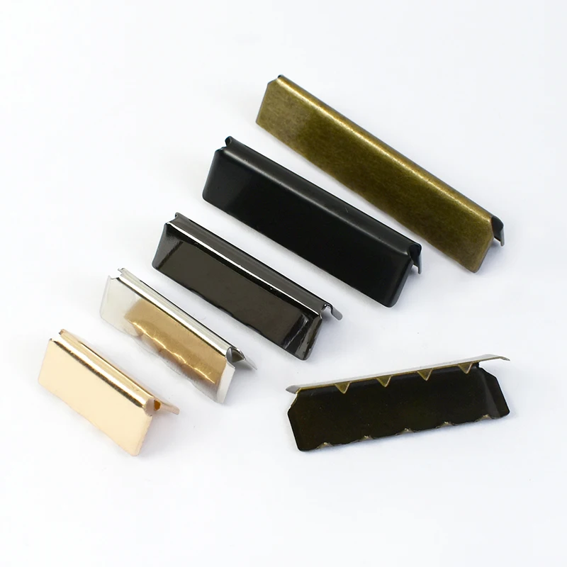 10/30Pcs 20-38mm Webbing Strap Metal Clip Buckle for Belt Tail End Buckles Leather Cord Zipper Tails Stopper DIY Accessories