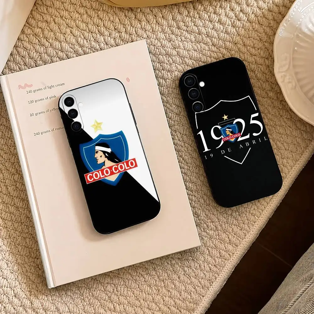 Fashion Luxury Colo-Colo 1925 Phone Case For Samsung A73 20,21s,22,31,32,52,53,72 Soft Black Shell