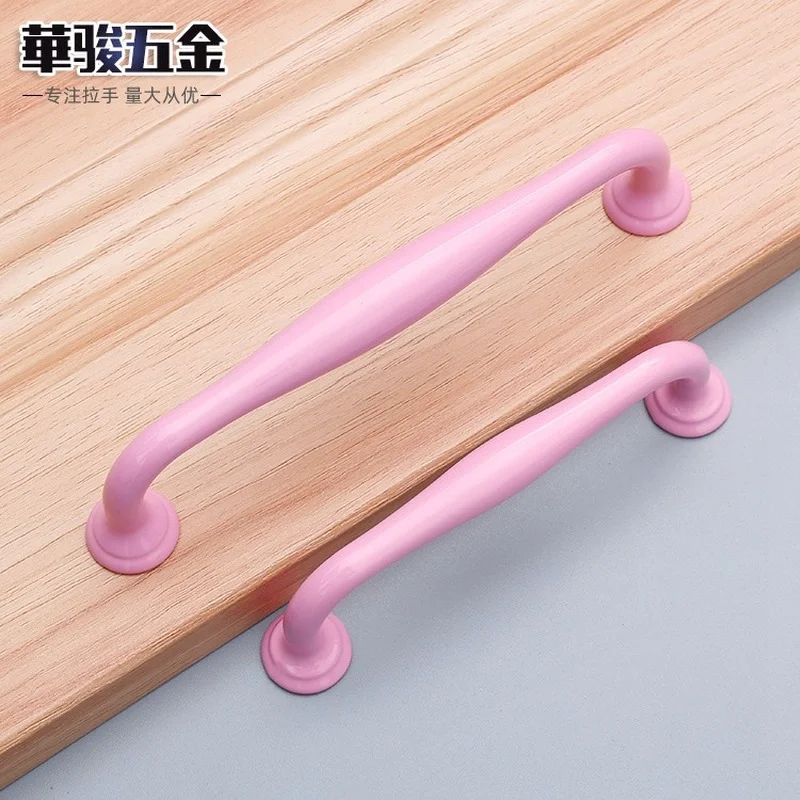 Kitchen Cabinet Knobs Handles Candy Color Furniture Handle for Cabinet Drawer Pulls Aluminum Alloy Handle Hardware 96/128mm