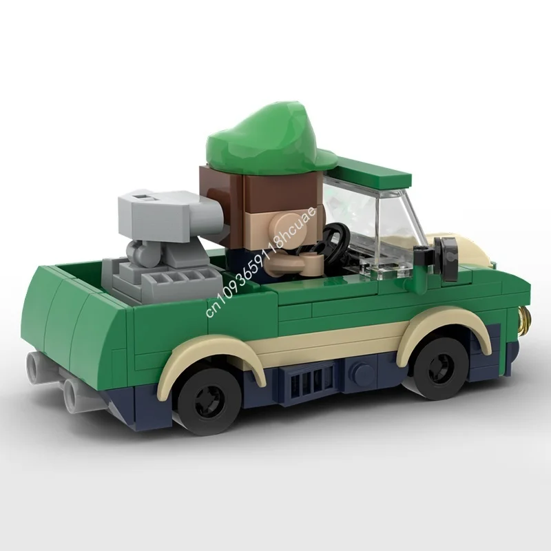 156 Uds. MOC Hot Wheels Luigi Mariose modelo bloques de construcción juguete para montar DIY regalos de navidad Idea ladrillo cumpleaños