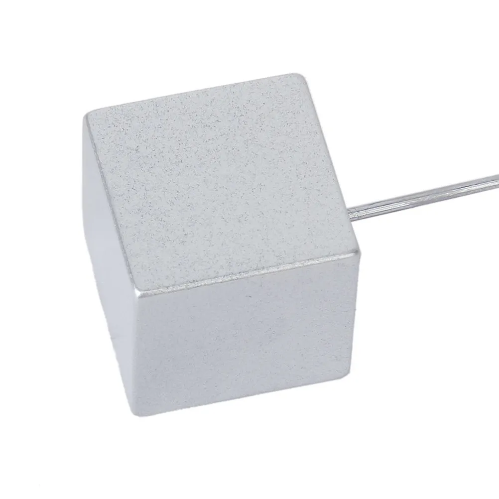 Heart Shape Memo Clip Silver Resin Stainless Steel 11.5x2.4x2.4cm Cube Base Wire Note Document Photo Holder Office Desktop