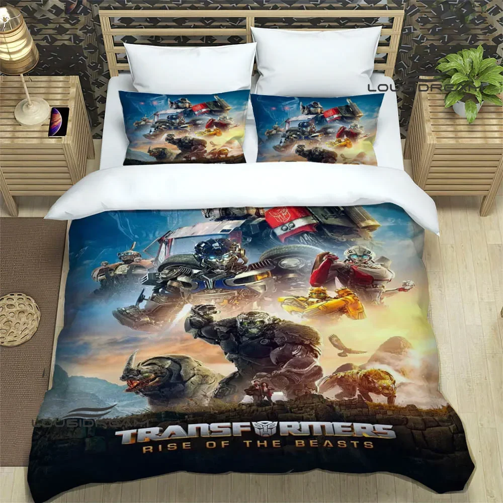 bedding set luxury birthday gift T-Transformers Cartoon Bedding