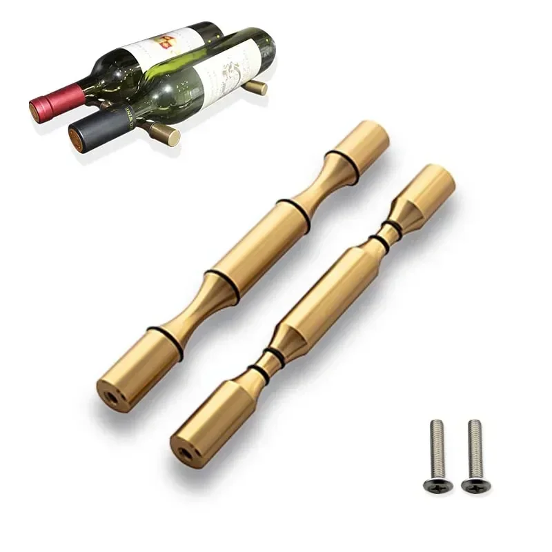 

Super Market Aluminum Alloy 2 Bottle Wine Rack Wall Mounted Wine Pegs