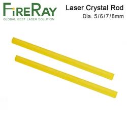 FireRay YAG Laser Crystal Rod Diameter 5-8mm for YAG Laser Welding Machine