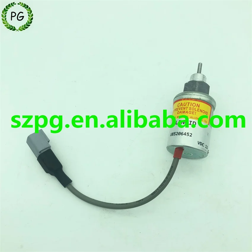 U85206452 12V Shut Off Solenoid U85206520 for Perkins 402D 403D 404D 404C 403C