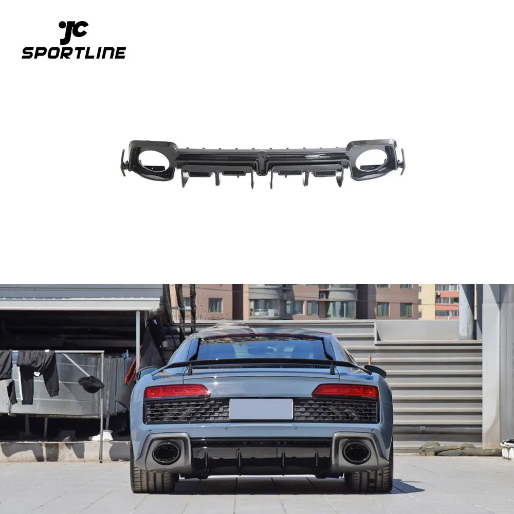 

Диффузор заднего бампера из сухого карбона для Audi R8 V10 Coupe Spyder 2023