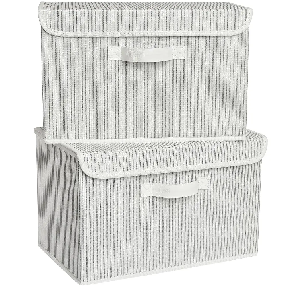 

Fabric Storage Boxes, Large Storage Bins With Lids, Toy Storage Organizer, Closet Storage Baskets For Shelves Organizing