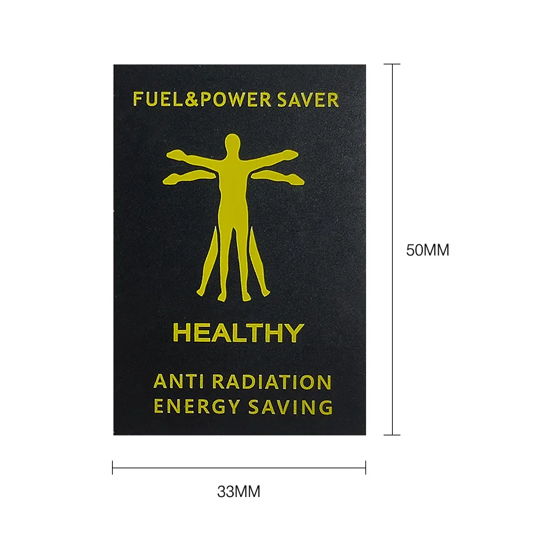 Customized-Border New Anti-Radiation PVC Energy Phone Sticker Double Pattern Negative Ion Computer Sticker