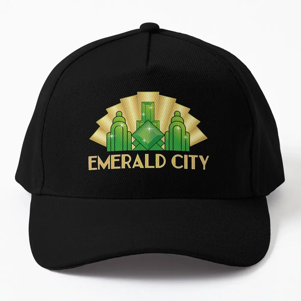 

Emerald City Art Deco logo Baseball Cap Male Beach Bag Sunscreen Cap Female Men'S