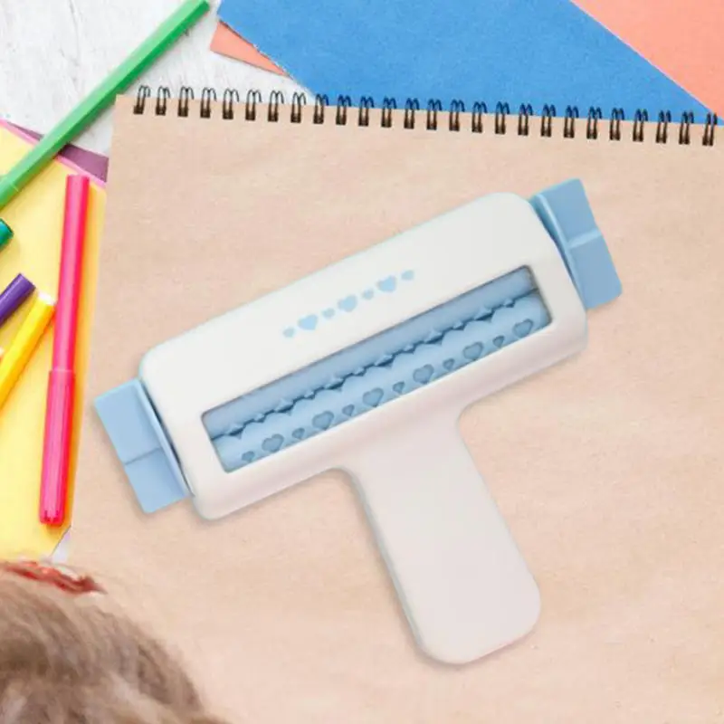 Yaratıcı Büyük boy Kağıt Crimper Makinesi Emek tasarrufu sağlayan Ambalaj Hediye Ambalaj Kağıdı Rulo Kabartma DIY kraft el işi kağıdı Kesim Dekor