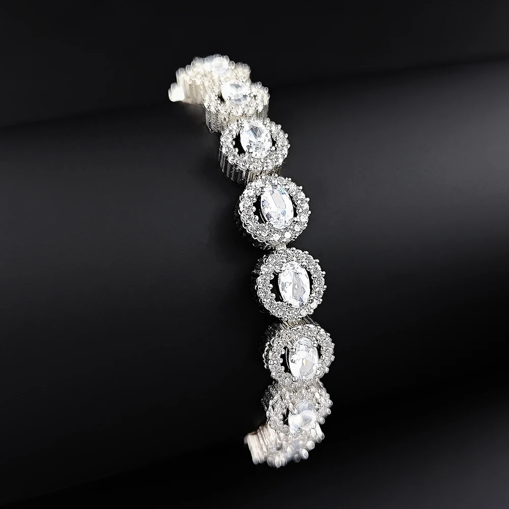 fashion princess bracelet bangle for women anniversary gift jewelry wholesale s7190