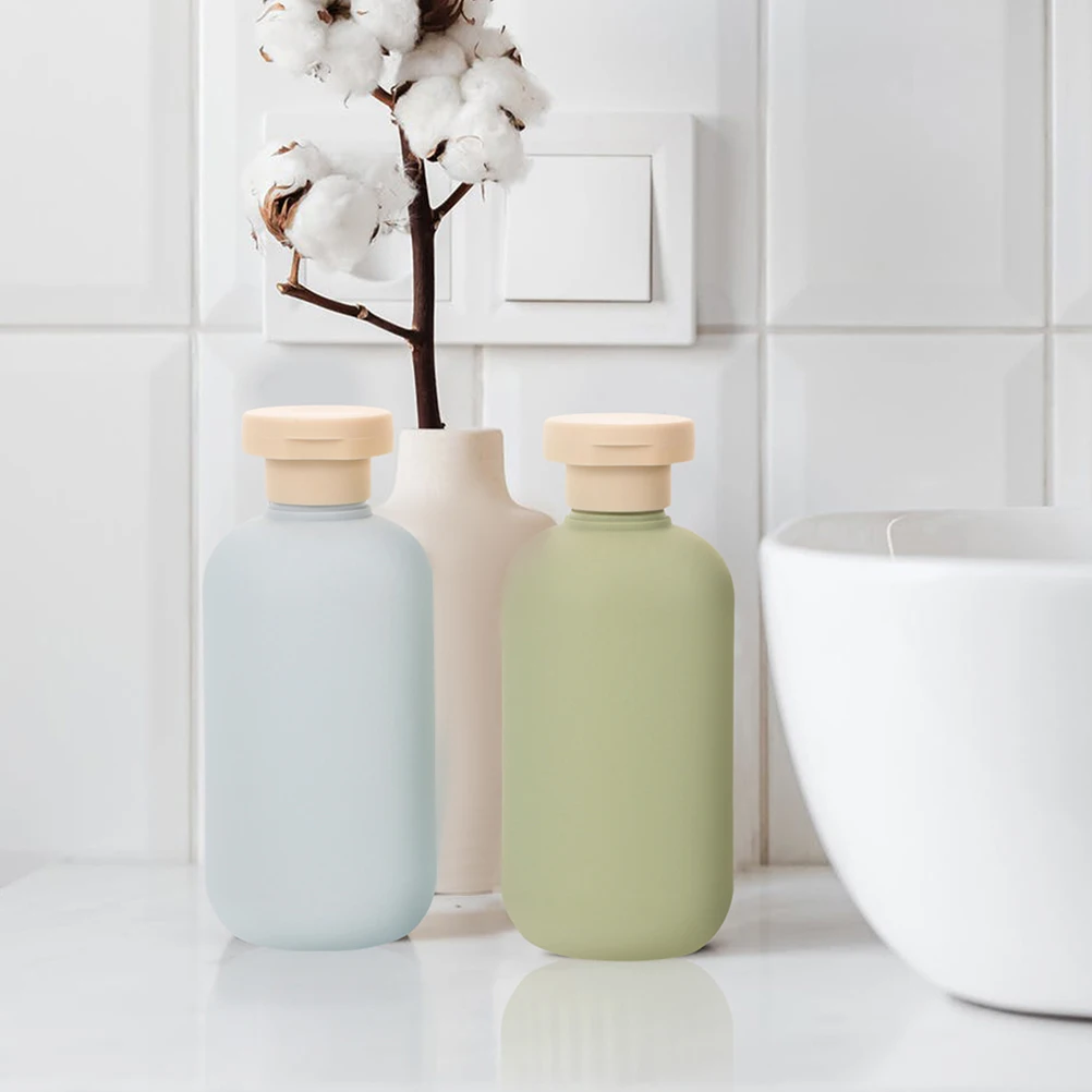 4 قطعة 200 مللي إعادة الملء السفر زجاجات أدوات الزينة مجموعة المحمولة ضغط موزع للشامبو مكيف غسول الصابون السائل فارغة Pe