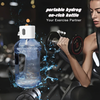 Portable hydrogen-rich water bottle, can be used as a dumbbell water bottle 1.5L, suitable for outdoor, gym, camping