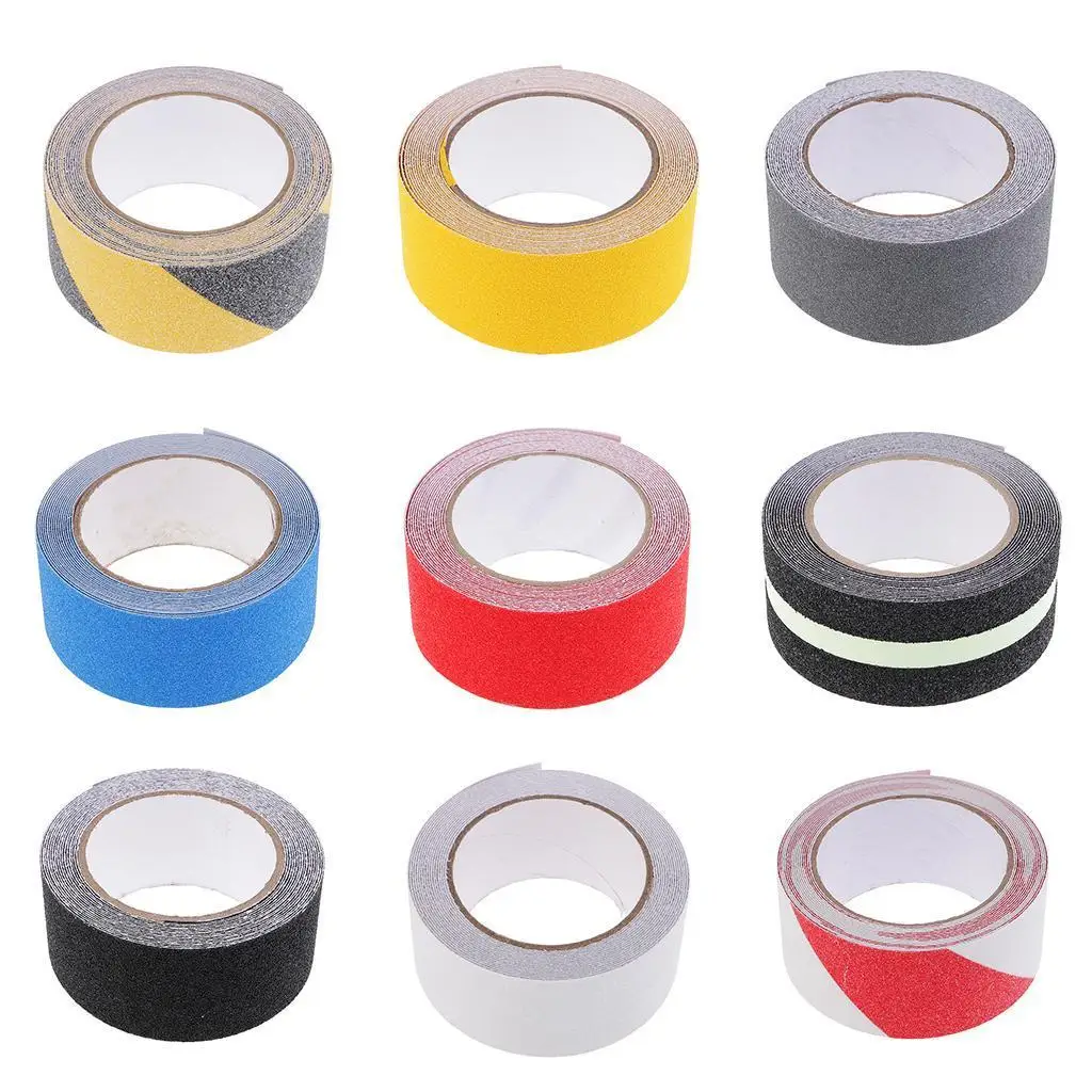 

5cm Waterproof Anti Non Slip Sticker for Stair bathroom and kitchen Warning Stripes Emergency Lines Wall Sticker