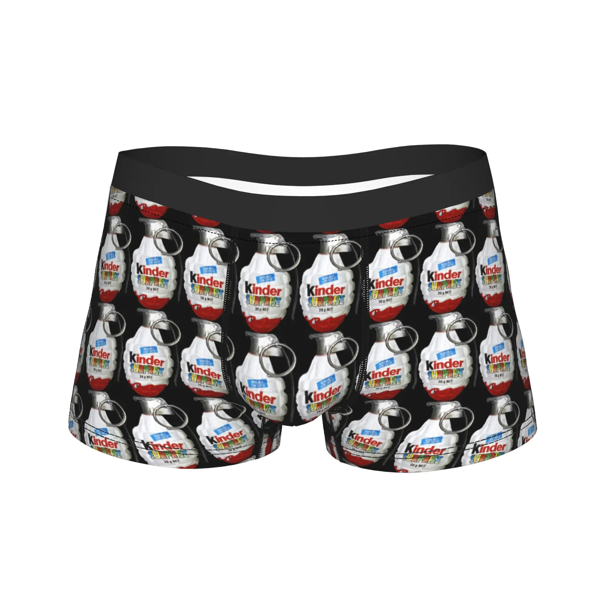 

Kinder Surprise Joy Snack Shorts Briefs Underwear Quality Men's Classic Boxershorts Print Plus Size Panties