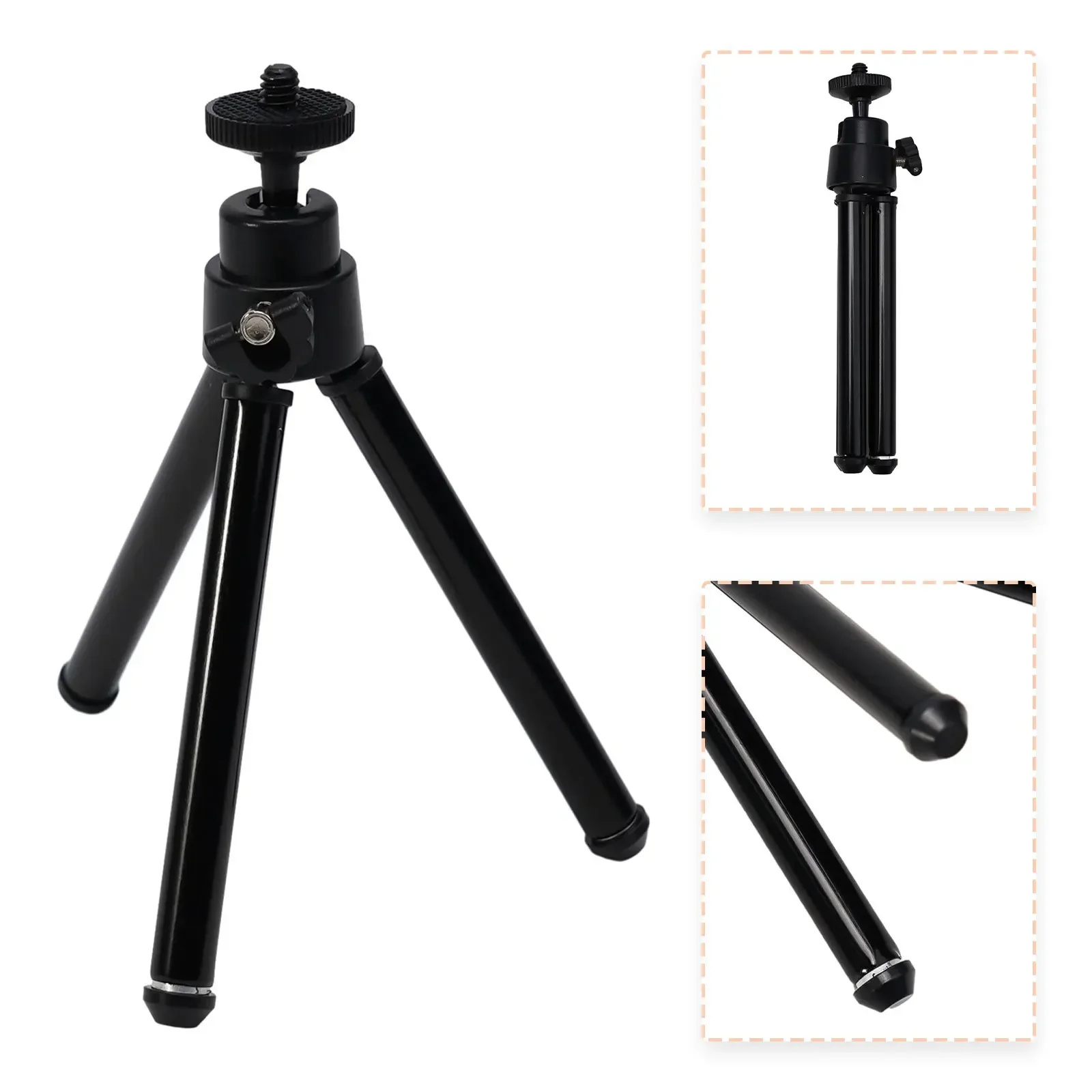 Adjustable Mini Tripod Stand For Projector Camera And Mobile Phone 2 Section Design Allows For Different Height Adjustments