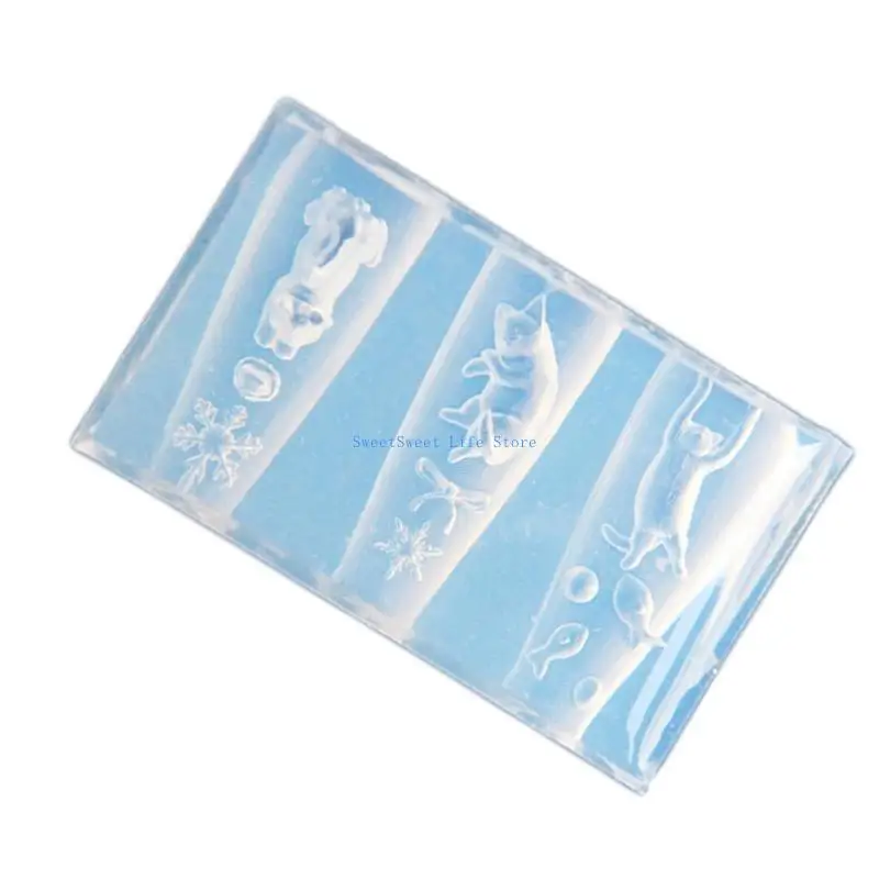 

D5QB Reusable Silicone Mould for Cats Designs Home Decoration Daily Use