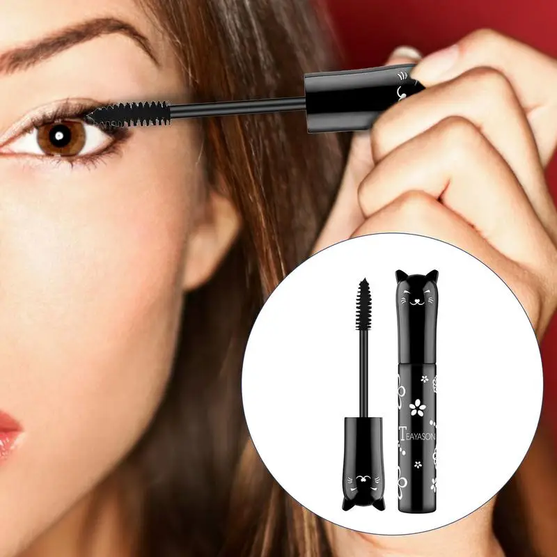 Mascara Make-up klassische französische Katzenaugen extreme Länge falsche Wimpern Effekt 6 Farben Mascara gefiederte weiche volle Wimpern wasserdicht