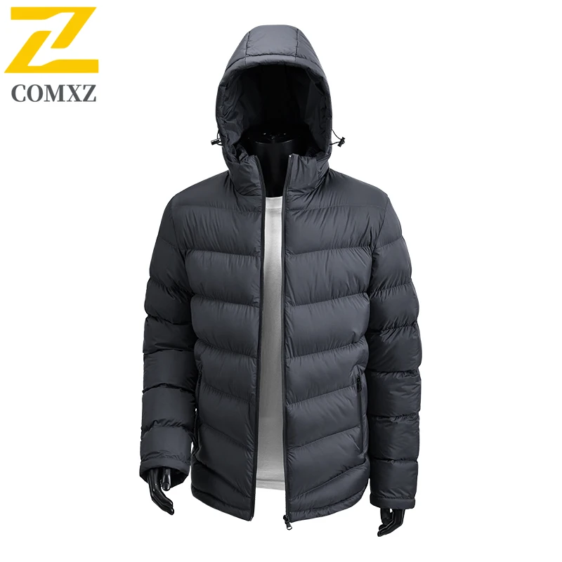 الرجال سترة قطن الشتاء إضافة الصوف سميكة العزل الدافئة مقنعين سترة عالية الجودة عارضة المألوف سستة سترة معطف #5