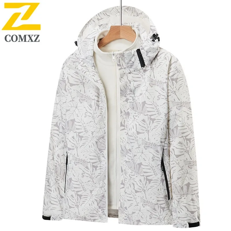 

EIAO Outdoor Windproof Waterproof Breathable 3-in-1 Jacket Pants Set for Men Women Hiking Camping Fishing Windbreaker Raincoat