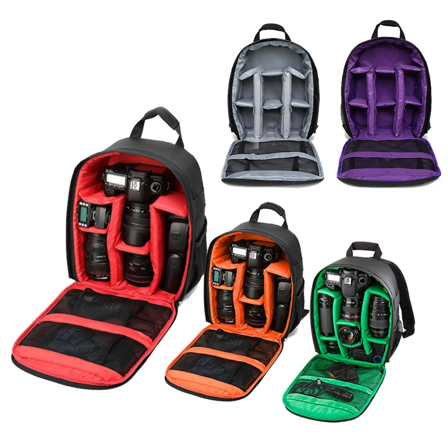 Mochila para cámara al aire libre, bolso de hombro para cámara Digital de vídeo, mochila impermeable para fotos, funda DSLR para Canon, Nikon y Sony