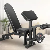 Indoor Foldable multifunctional  weight lifting sit up workout station barbell bed sit up dumbbell bench