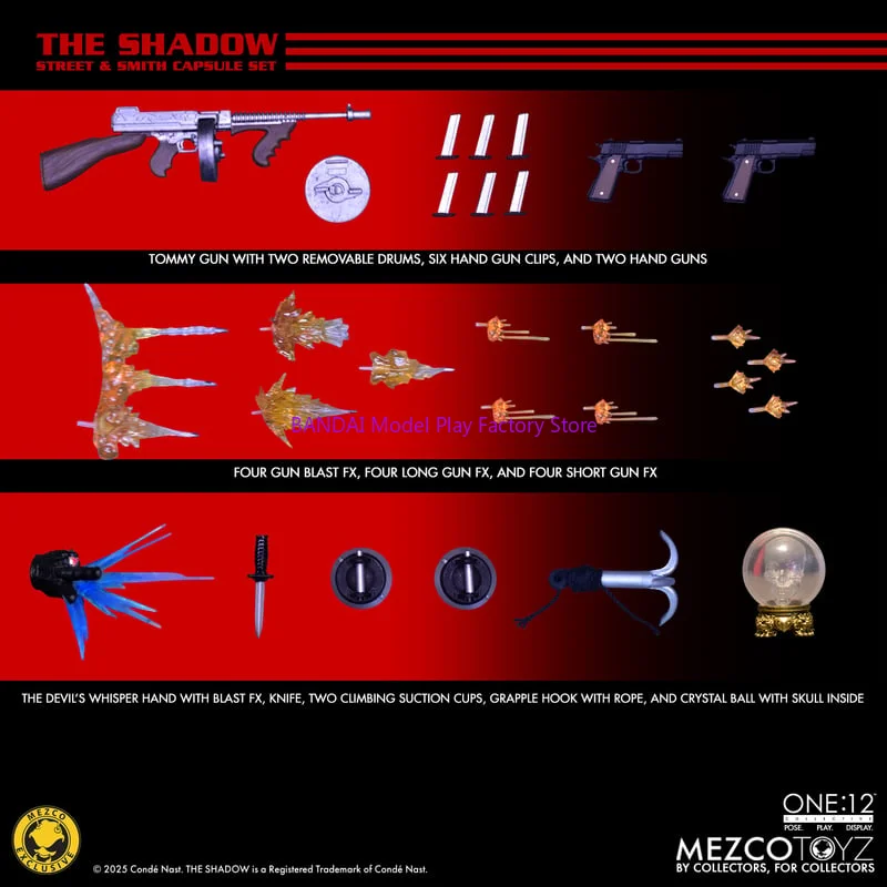 

Original Mezco Toyz One:12 The Shadow Street Smith Capsule Set In Stock Anime Action Collection Figure Toys