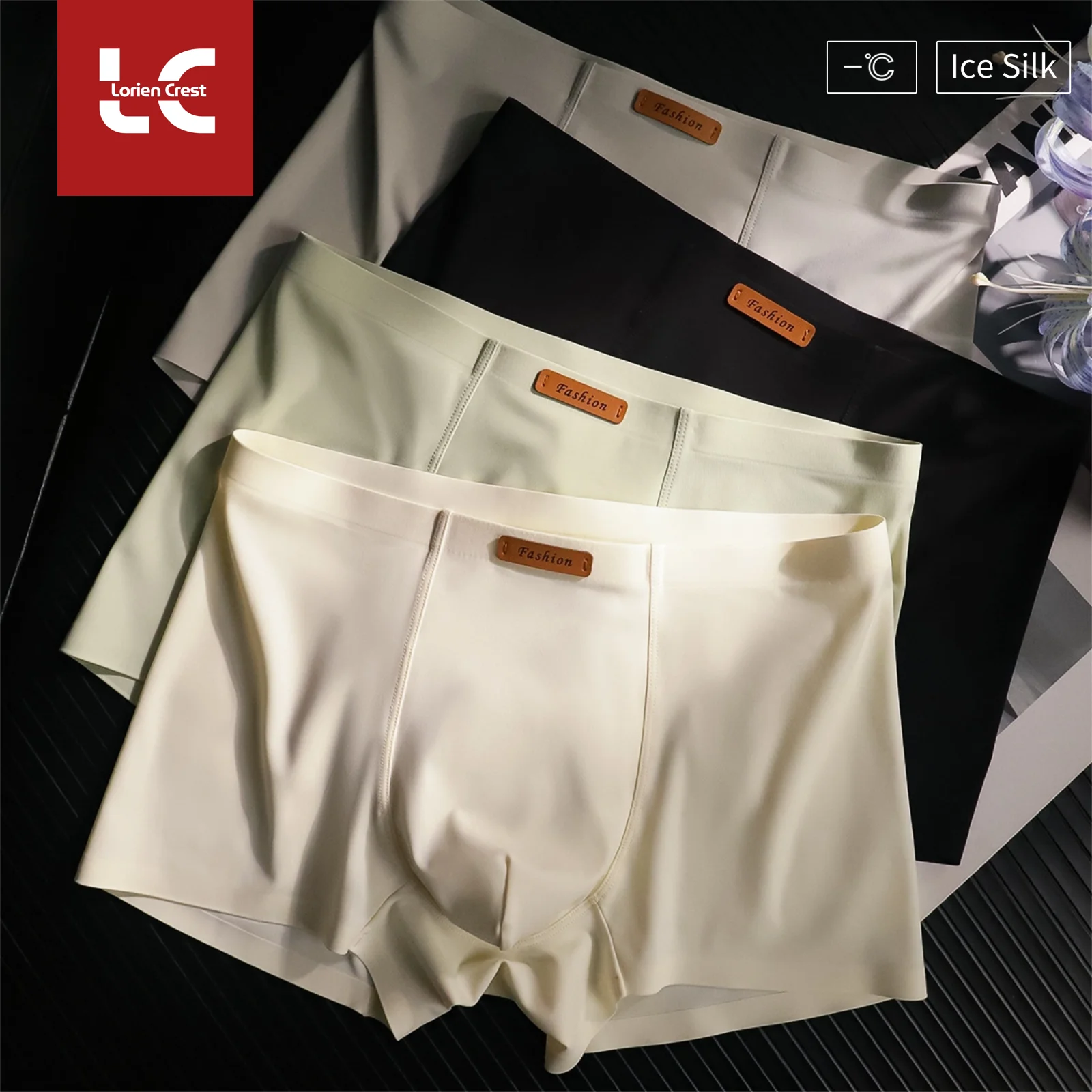 

3pcs New Luxury Men's Ice Silk underwear cotton Mulberry Silk Antibacterial Breathable Quick Dry Underwear Shorts for Men daily