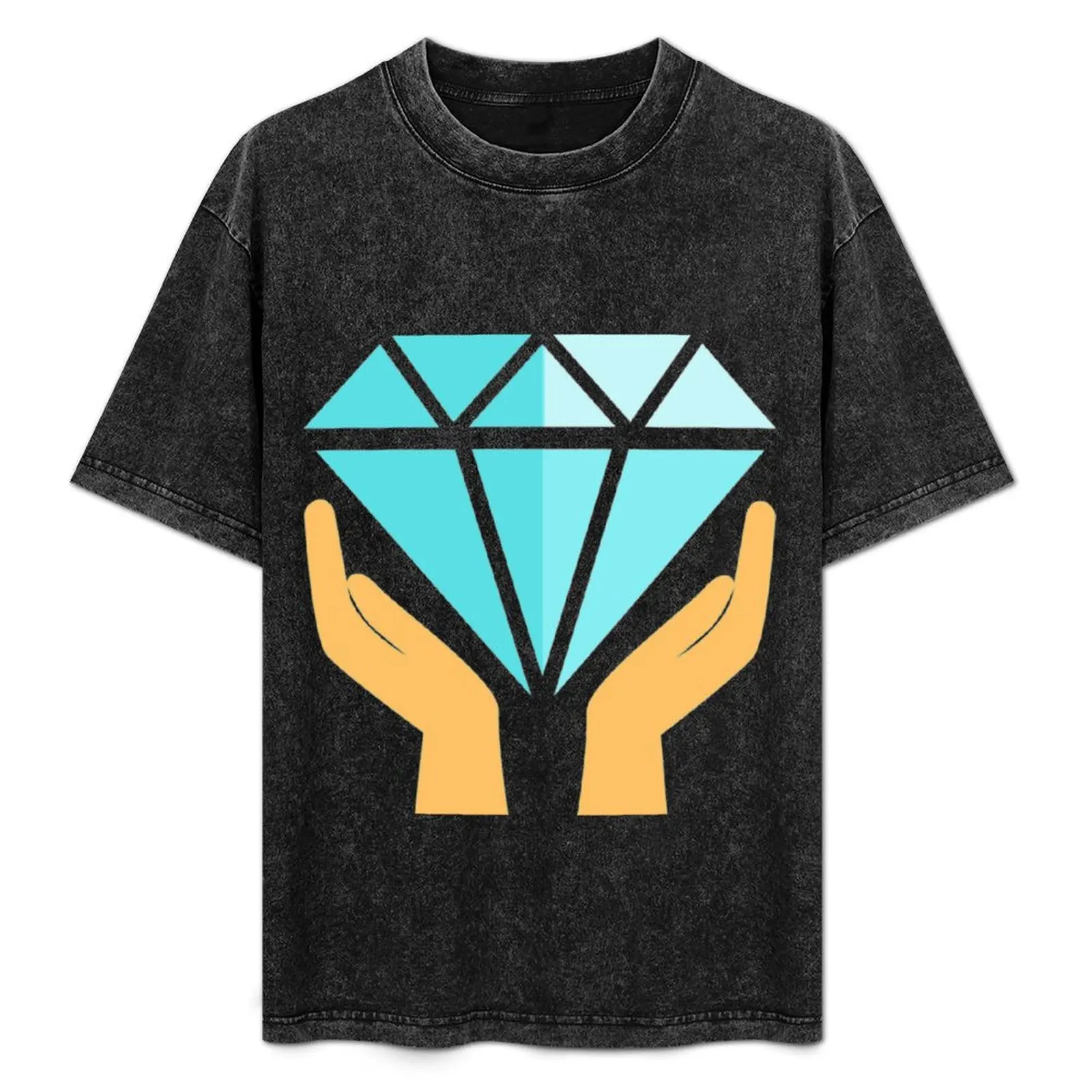GME Diamond Hands T-Shirt Urban Style Casual Short Sleeve Top