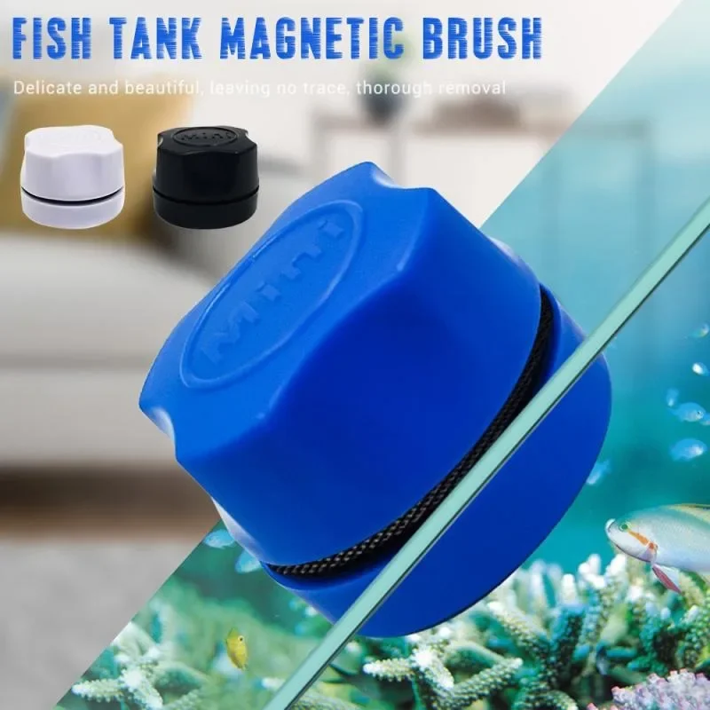 Aquarium Fish Tank Magnetic Clean Brush Glass Floating Algae Scraper Curve Glass Cleaner Scrubber Tool Window Cleaning Magnet