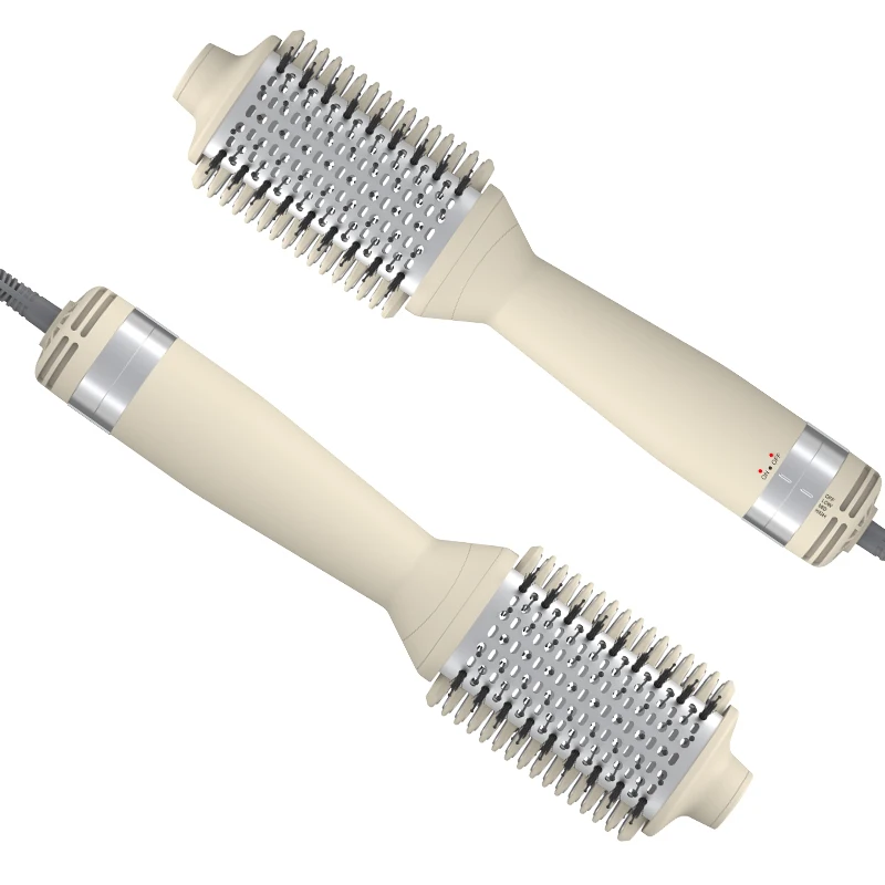 

SMET Профессиональный стайлер для волос 3 в 1, одношаговый фен и выпрямитель для завивки волос, щетка с горячим воздухом и пластиковым материалом