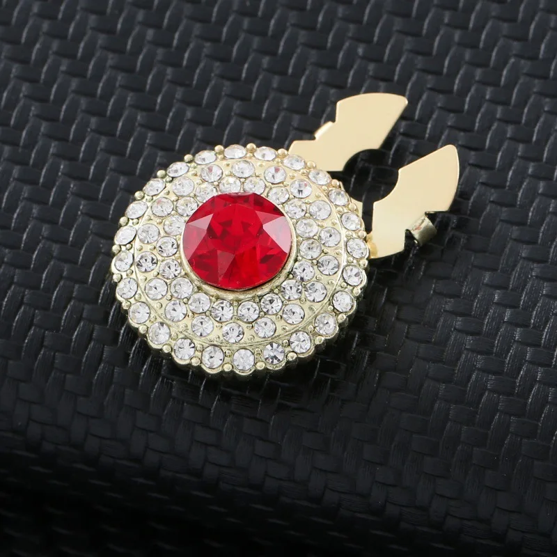 1 قطعة أزرار أكمام زهرة حجر الراين فريد زر مجوهرات أنيقة زر يغطي للرجال النساء فساتين راقية اكسسوارات الديكور #4