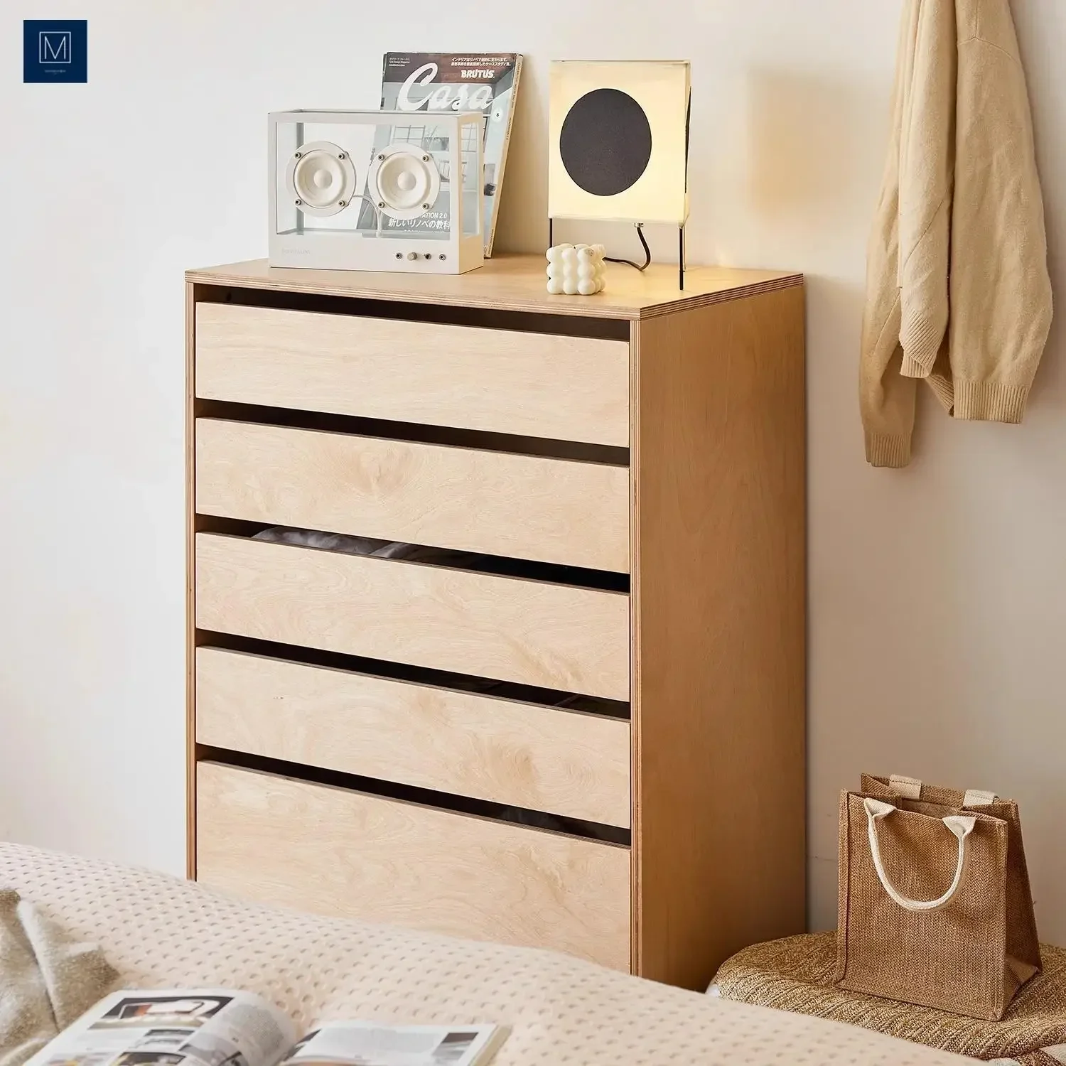 Simple Chest Cabinet, Living Room Sofa Side Cabinet, Bedroom Storage Cabinet, Nordic Ocean Board Chest, MedievalN10