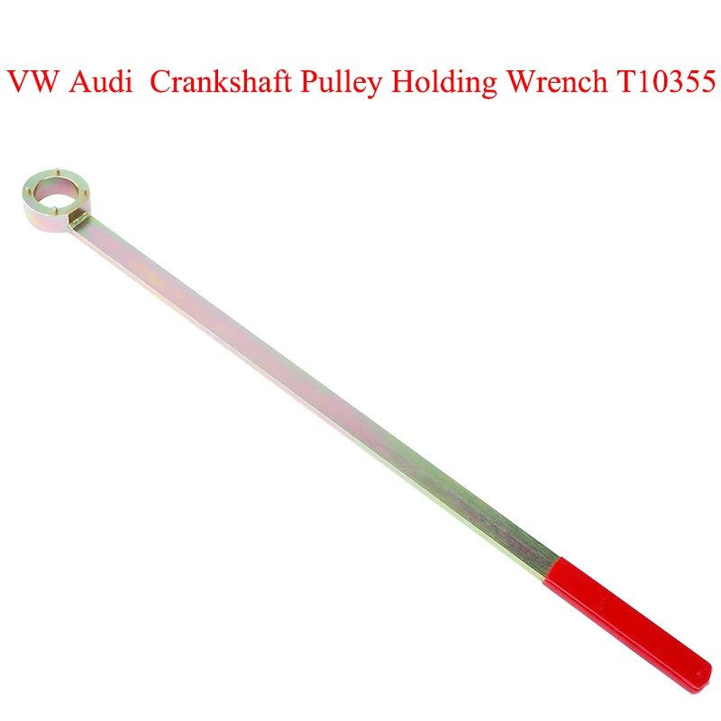 T10355 Crankshaft Pulley Holding Wrench 4 Vibration Damper Tool for VW Audi Seat Skoda 1.8 2.0 TSI TFSI