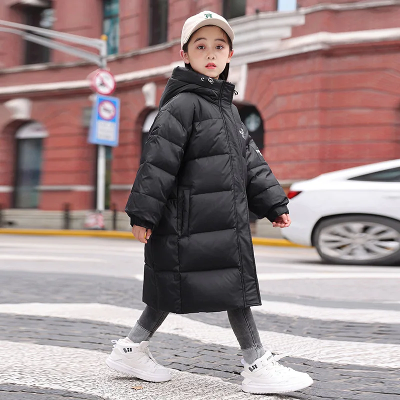 OLEKID Winter Down Jacket For Boy 80% White Duck Down Thick Warm