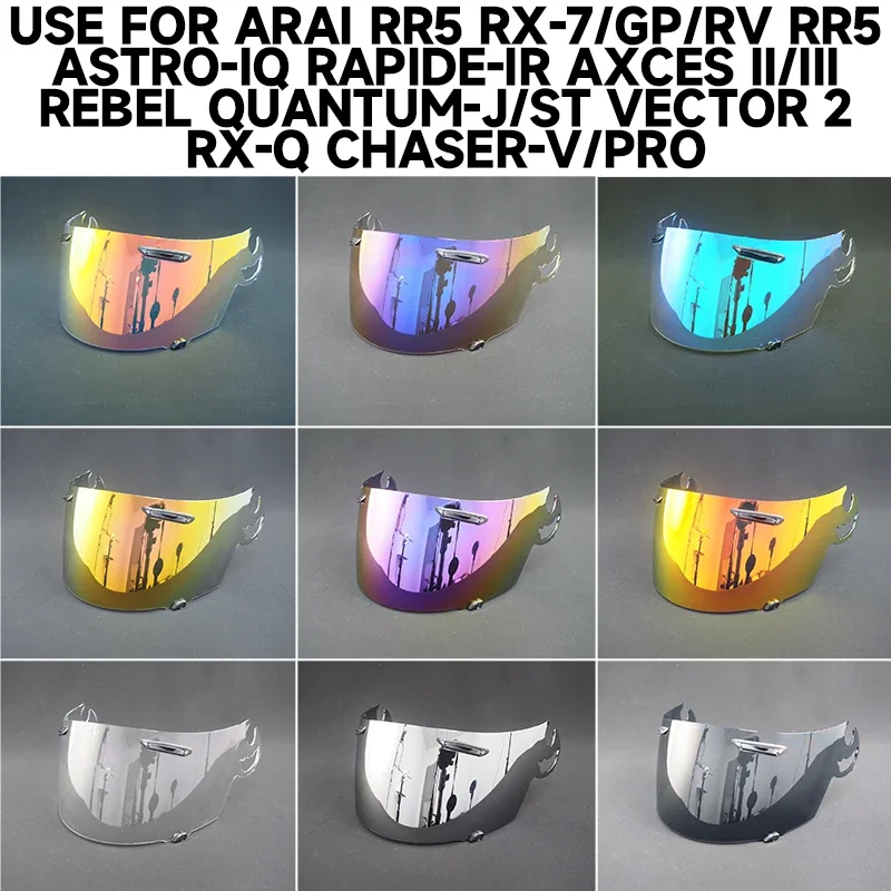 For ar rx ai RR5 RX-7/GP/RV RR5 ASTRO- IQ RAPIDE-IR AXCES II/III REBEL QUANTUM-J/ST VECTOR 2 RX-Q CHASER-V/Pro Helmet Visor