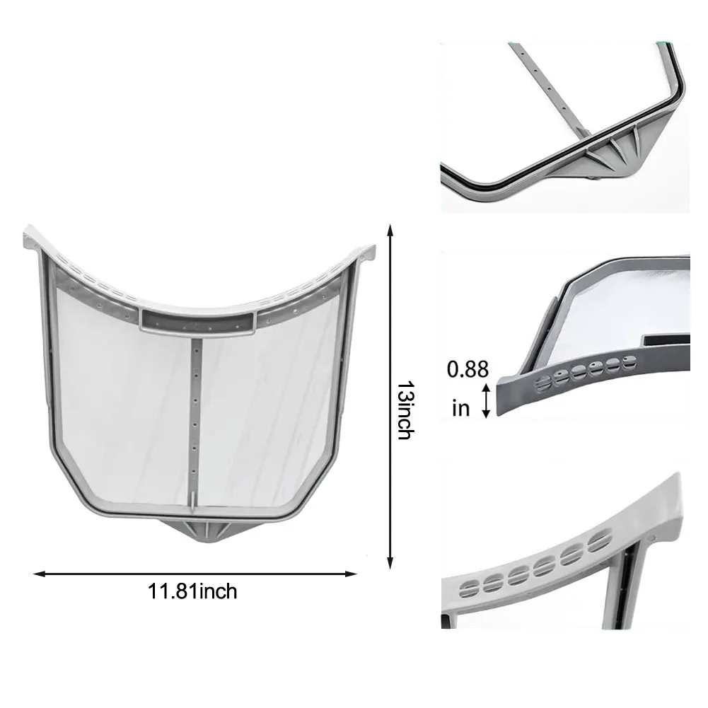 Mantenere il flusso d'aria nella schermo del filtro dell'asciugatrice dell'asciugatrice compatibile con MED5630HW2 Facile da installare Efficace cattura lanugine