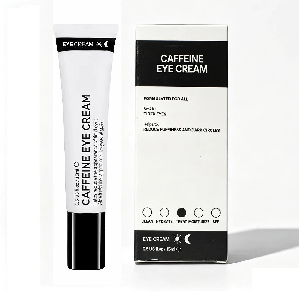 Caffeine Eye Cream Reduce Eye Puffiness & Dark Circles, Lightweight Revitalizing Under-Eye Cream with Caffeine Firming Eye Care