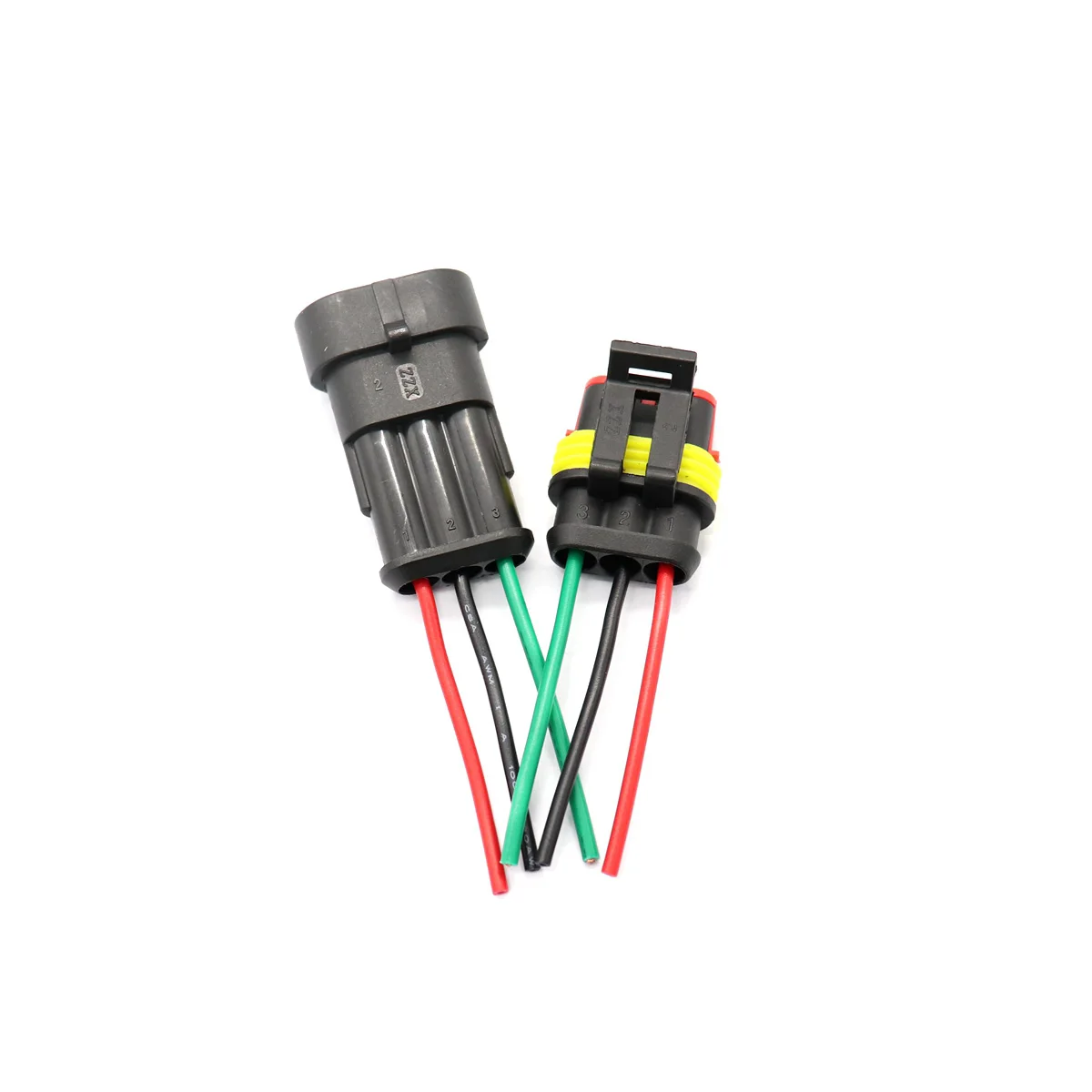 

Waterproof Dustproof Electrical Connectors Cable Wiring 3 Way Terminal Plug Vehicle Wire Connector Led Accessories