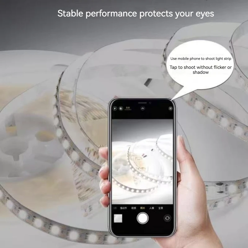 Striscia LED 10M Per Rotolo Striscia LED Lunga DC24V 120LED/M Striscia luminosa Flessibile Tagliabile Tutta la lunghezza è di 10 metri Lampada morbida