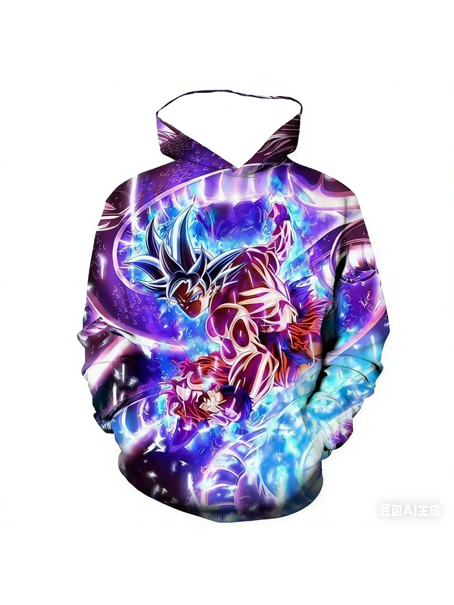 2025 Trendiger Hip-Hop Kapuzenpullover für Kinder und Erwachsene, Dragon Ball Battle Suit 3D-Druck Hoodie, Sport-Sweatshirt, Oberteil – Detail 2
