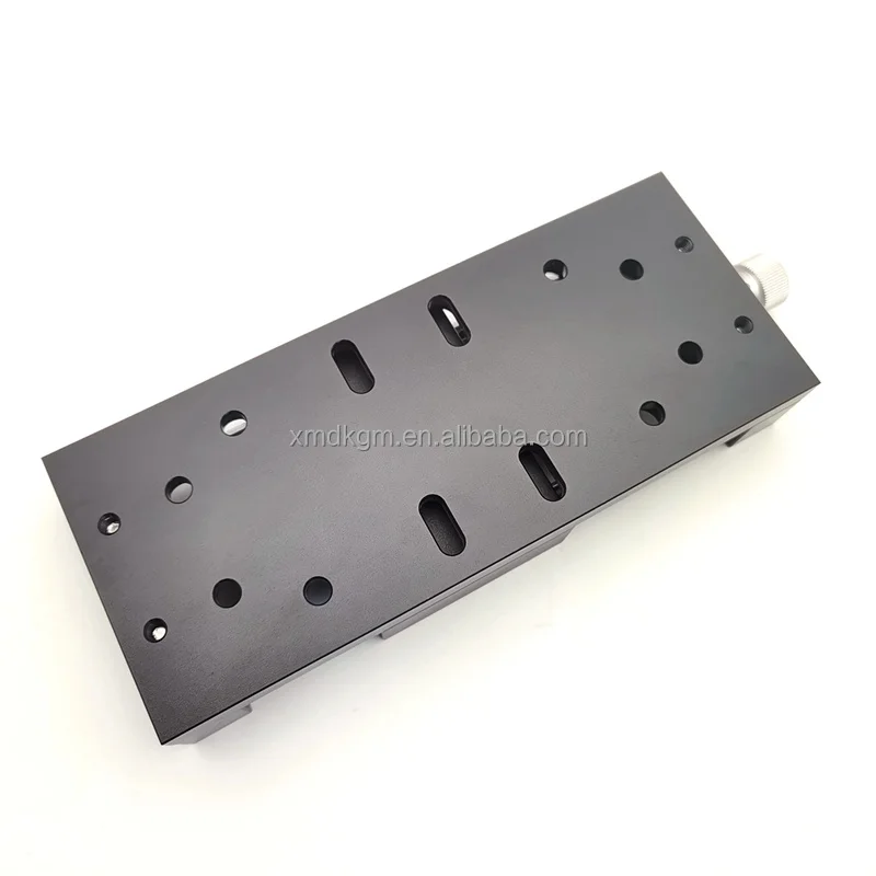 Stroke 100mm Aluminium Alloy X-Axis Adjustment Unit Motion Control Platform Table CNC Manual Feed Screw Slide Linear Stage