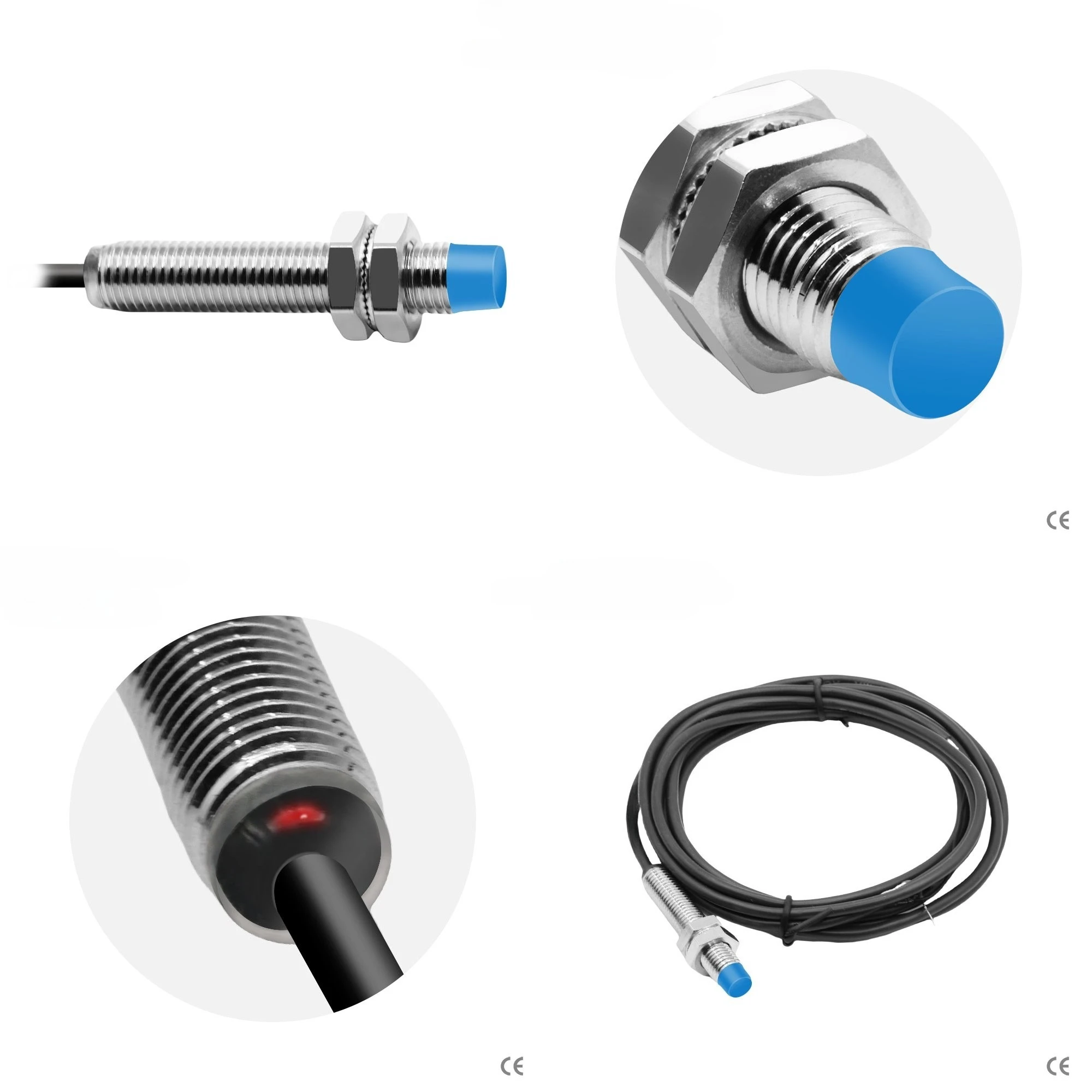CORON CLJ-A8 Series M8 Inductive Proximity Sensor for Metal Detection