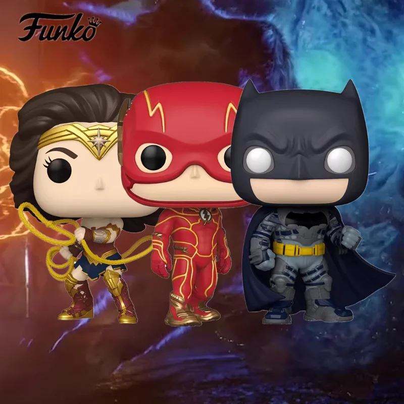 

Funko POP! The Flash with Batman, Supergirl & Wonder Woman DC Heroes Vinyl Figure Action Figure Collectible Model Toy Gift